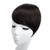 SARLA Black Brown Side Bangs Clip in Synthetic Hair Pieces Straight Bangs Extension for Women