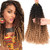 Passion Twist Water Wave Crochet Hair For Black Women Ombre Water Wave Braiding Hair Long Bohemian Curly Crochet Braids Synthetic Hair Extensions 6 P