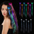 12 Pack Led Light Up Fairy Hair Accessories Braid Extension Butterfly Clips for Women Girls, Glow in the Dark Party Favors Supplies Neon Rave Accesso