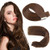 Sassina Tape in Hair Extensions Chocolate Brown #3, Skin Weft Remy Human Hair Extensions Tape in Seamless Double Sided, 18 Inch 20 Pieces 50 Gram/Pac