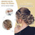 4 Pcs Messy Hair Bun Hairpiece Fake Hair Bun Messy Bun Scrunchie Hair Pieces for Updos Bun Wig Hair Extensions Pieces for Women