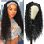 G&T Wig Headband Wigs for Black Women Wet and Wavy Headband Wig Curly Wave Synthetic Wigs Glueless Heat Resistant Long Wigs for Daily Party Use (24 i