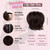 HOOJIH Ponytail Extension, Claw Clip in Straight Hair Bun Messy Bun 9 Inch Short Ponytail Extension with Bendable Metal Wire Hair Pieces for Women Fa