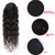 Drawstring Ponytail Extension Human Hair Water Wave Afro Ponytail Natural Black Color Brazilian Virgin Human Hair Ponytail Remy Hair Extensions for B