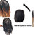Yotchoi Tight Afro Kinky Human Hair,Ideal for Making or Repairing Permanent Dreadlocks ,Twists and Braids 4 Bundles/Package Natural Black #1B 8inch/2