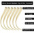 18 Inch High light Clip in Human Hair Extensions 100% Straight Clip on Party Highlights Colored Hair Extensions 6 Pieces/set (Bleach Blonde)