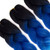 Ombre Kanekalon Braiding Hair Extensions 24" 100g/pcs Synthetic Hair Extensions(black-bule-light blue)3pcs