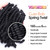 TOYOTRESS Bob Spring Twist Hair - 6 inch 8 packs Pre-twisted kids Crochet Hair Spring Twists Crochet Braids, Synthetic Braiding Hair Extensions (6 In