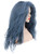 karlery Adult Women Dark Blue Long Curly Wig Halloween Cosplay Witch Wig Costume Party Wig