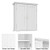 ChooChoo Bathroom Wall Cabinet, Over The Toilet Space Saver Storage Cabinet, Medicine Cabinet with 2 Door and Adjustable Shelves, Cupboard