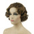 Lydell Vintage Cosplay Party Wig Short Finger Wavy Flapper Hairpiece +Free Wig Cap (Light Reddish golden brown)