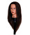 Bellrino 20-22" Cosmetology Mannequin Manikin Training Head with Human Hair with Table Clamp Holder - Helen (B-CORA+C)