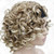 Aimole 16 Inches Short Curly Hair Wigs Women's Wig 3/4 Half Wig with Black Headband(27T613)