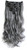 SWACC Women 20 Inches Curly Full Head 7 Separate Pieces Heat Resistance Synthetic Hair Clip in Hair Extensions (Grey)