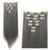 SWACC Women 22 Inches Straight Full Head 7 Separate Pieces Heat Resistance Synthetic Hair Clip in Hair Extensions (Grey)