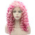 MX angel Mxangel Long Spirial Curl Heat Resistant Synthetic Lace Front Two Tone Curly Pink Wig