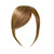 Dsoar Thick Side Bangs Clip in Real Human Hair Bangs Natural Clip On Side Bangs Straight Fringe Hair Extensions(Light Brown Color,With Temples)