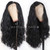 Maycaur Long Black Hair Lace Wigs Loose Wavy Hair Glueless Heat Resistant Synthetic Lace Front Wigs for Black Women