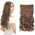 REECHO 20" 1-Pack 3/4 Full Head Curly Wave Clips in on Synthetic Hair Extensions HE008 Hairpieces for Women 5 Clips 4.5 Oz per Piece - Medium Warm Br
