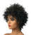 Wiginway Black Short Afro Curly Hair Wigs for Black Women Natural Looking Fashion African American Wigs Synthetic 8 Inch