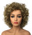 Wiginway Women Short Curly Heat Resistant Synthetic Hair Wigs Big Curly Dark Blonde Fashion Wigs 8 Inch