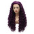Meiyite Hair Curly Long 26inch Purple Heavy Density Realistic Synthetic Lace Front Wigs