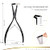 EHDIS Tape in Pliers Hair Extensions Pliers Stainless Steel Flat Surface Extensions Tape Sealing Clamp Pliers Tool (Type3)