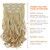 Blonde Hair Extension,Clip hair Extensions 18" wavy Synthetic 5.5 Oz HSPCYGG Hair Pieces 22" Straight Cheap Fluffy&Not Tangled Black Women Girls Silv