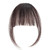 Natural Synthetic Hair Flat Bangs/Fringe Mini Hair Bangs Fashion one Clip-in Hair Extension(Dark Brown)