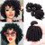 Brazilian Funmi Hair 3 Bundles Spiral Curl Human Hair Short Curly Weave 8A Unprocessed Brazilian FunmiExtensions Human Hair 100g/pc Full Head Natural
