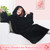 Waitu Wearable Blanket Sweatshirt Gifts for Women and Men, Super Warm and Cozy Blanket Hoodie, Thick Flannel Blanket with Sleeves and Giant Pocket -