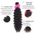 Aatifa Lace Rosa Brazilian Virgin Hair Deep Wave 3 Bundles 100% Unprocessed Natural Color Can Be Dyed and Bleached, (22/24/26 Inch)