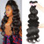 B&F Hair Brazilian Body Wave Hair 3 Bundles 20 22 24inch 100% Unprocessed Virgin Human Hair Weft Extensions Natural Color(100+/-5g)/pc