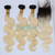Aprilhair Pre-plucked 3 Bundles With 4x4 Lace Closure Dark Root 1B/613 Platinum Blonde 2 Tone Ombre Unprocessed Brazilian Virgin Human Hair Weave Bod