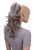 CAISHA 18" Hairpiece Ponytail Extensions Voluminous Wavy Light Brown Gray Mix PH37