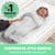 SwaddleMe by Ingenuity Compression Baby Swaddle Pod, Two-Way Zipper for Easy Diaper Changes, Improves Sleep & Calms Startle Reflex, 0-2 Months, 1.0 T