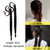 2 Packs Black Long Braided Ponytail Extension For Black Women Soft Synthetic Hair Piece For Women with Hair Tie Straight Wrap Around Ponytail Braided