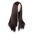 MapofBeauty 28 Inch/70cm Women Special Long Straight Synthetic Wig (Dark Brown)
