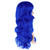 MapofBeauty 24 Inch/60cm Charming Synthetic Long Wavy Side Bangs Women Party Anime Cosplay Wig (Navy Blue)