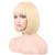 WildCos Short 12 Inches Straight Synthetic Cosplay Wig for Women (blonde)