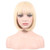 WildCos Short 12 Inches Straight Synthetic Cosplay Wig for Women (blonde)