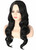 Topcosplay Black Wigs for Women Long Wavy Middle Part Full Wigs Halloween Cosplay Synthetic Wig