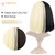 PHOCAS HairPhocas Half Blonde and Black 2 Tone Hair Short Straight Cosplay Wig for Women