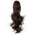 Felendy Ponytail Extension Claw 18" 20" Curly Wavy Straight Clip in Hairpiece One Piece A Jaw Long Pony Tails for Women Medium Brown