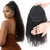 Curly Human Hair Ponytail with Wrap Drawstring 3C Brazilian Hair Weave Natural Color Afro Kinky Curly Hair Piece Clip-in Extensions Hair Pieces for W