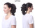 Onedor 12" Synthetic Fiber Natural Textured Curly Ponytail Clip In/On Hair Extension Hairpiece (1B - Off Black)