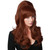 Linfairy Long Wavy Auburn Copper Wig Big Bouffant Beehive Wigs for Women fits 50s 80s Costume (Auburn Copper)