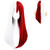 Baruisi Long Straight Anime Cosplay Wig for Women Red White Synthetic Halloween Hair Wig
