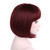 Onedor 10" Short Straight Hair Flapper Cosplay Costume Bob Wig (Burgundy)