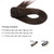 Straight Clip in on Hair Extensions Remy Human Hair 26 Inches(65cm) 120g 10pcs/set Dark Brown